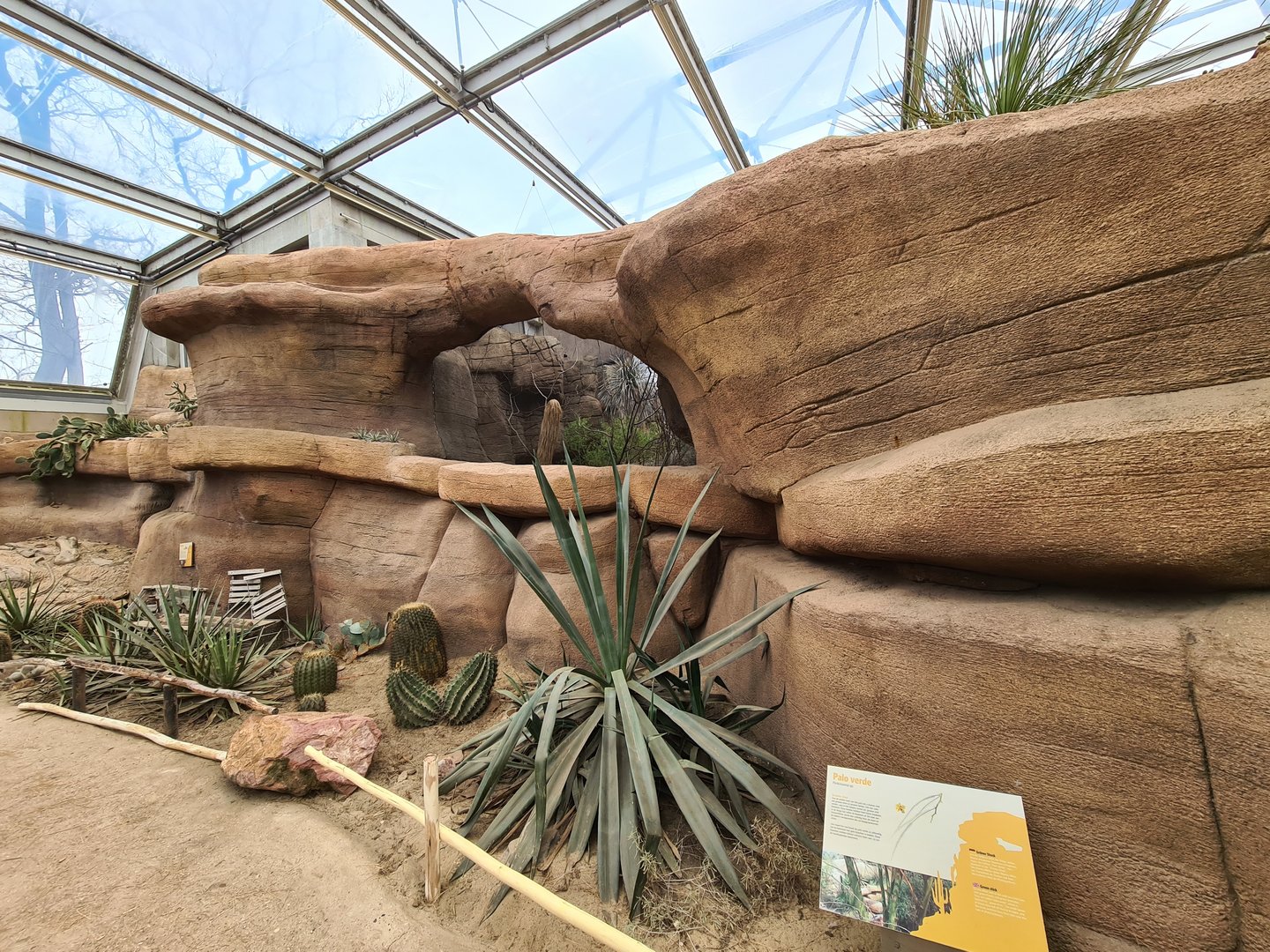Desert - Outside view of Canyon aviary