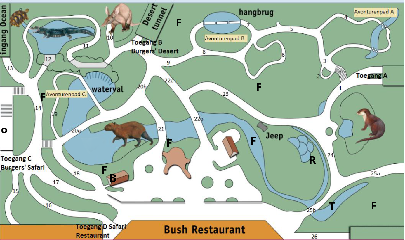Detailed map of Burgers Bush