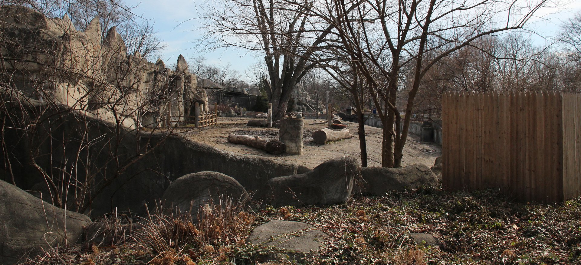 Detroit Zoo - White Rhinoceros exhibit