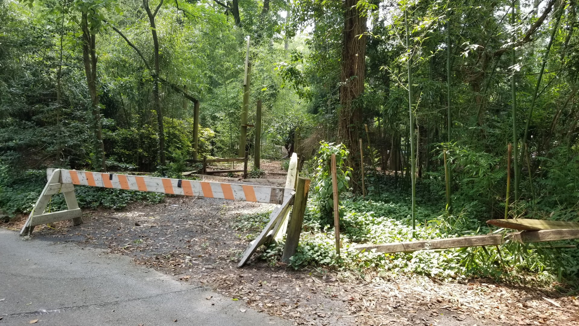 Dilapidated enclosure