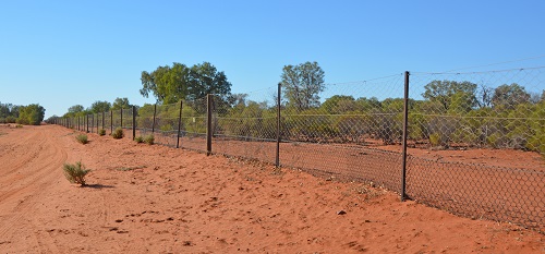 Dingo fence.  5614 kilometres long