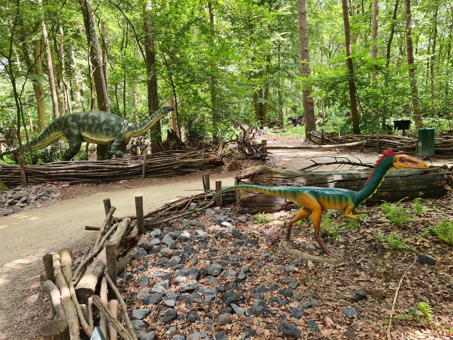 Dino forest - Coelophysis and Plateosaurus