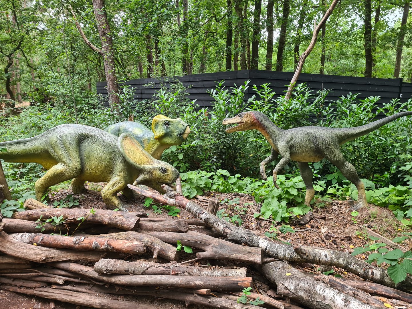 Dino forest - Raptor and Protoceratops