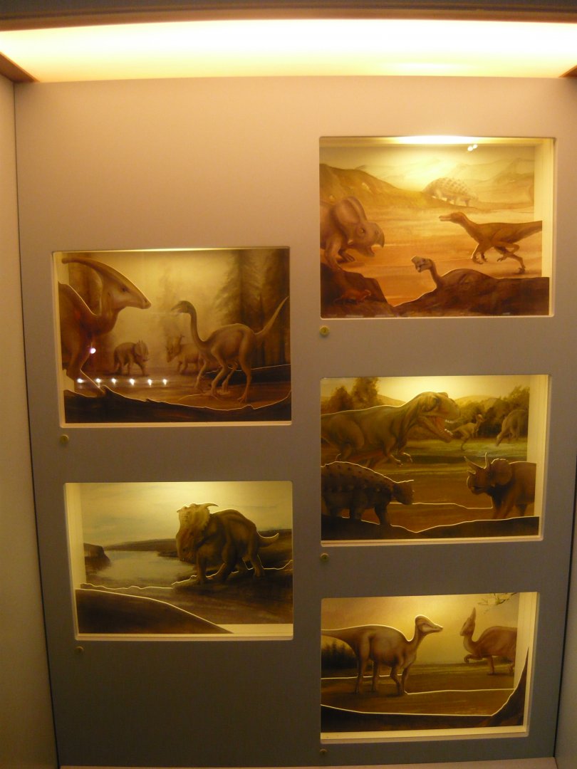 Dinosaur diorama