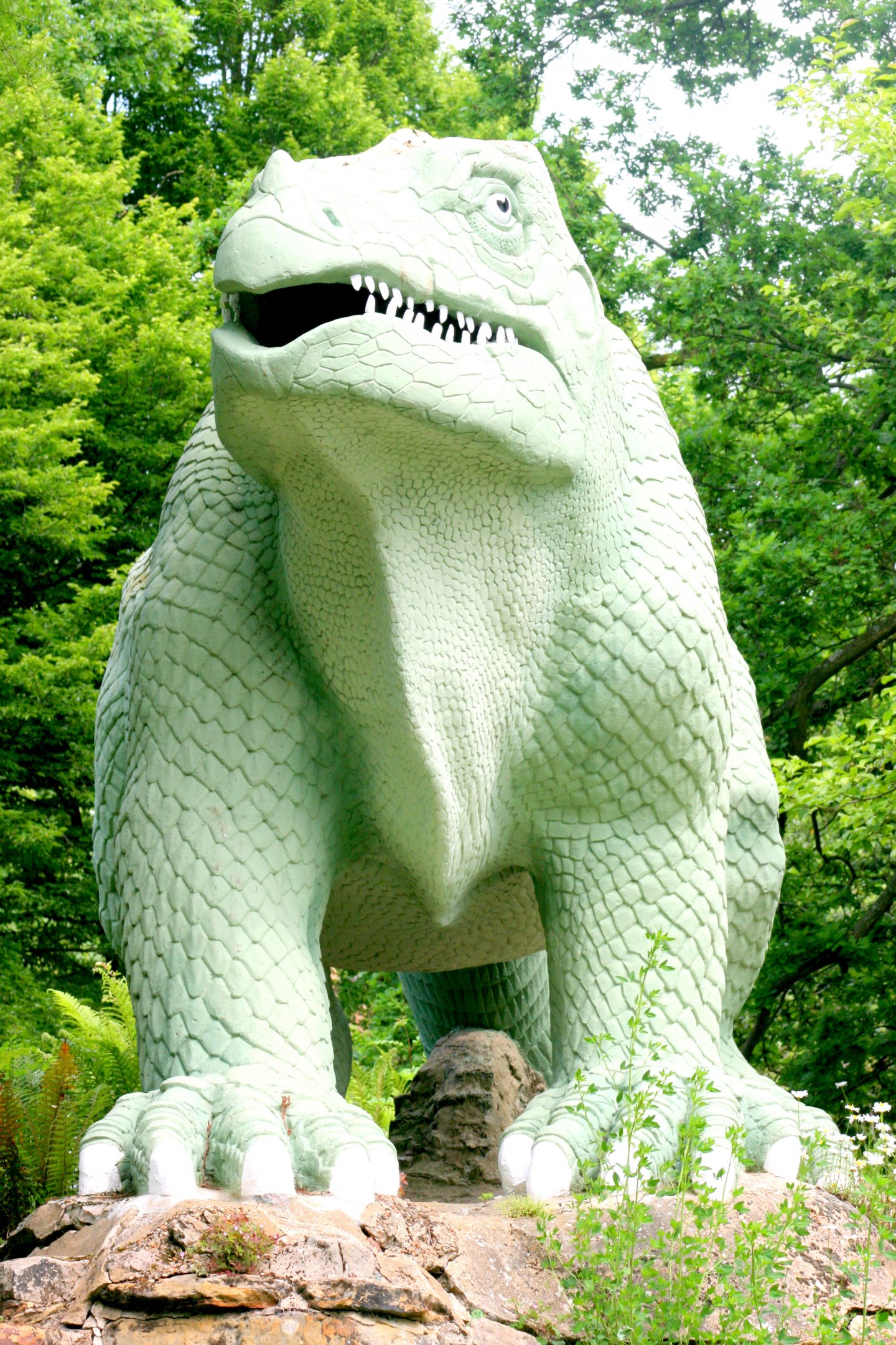 Dinosaur statue; Crystal Palace; 28th May 2017