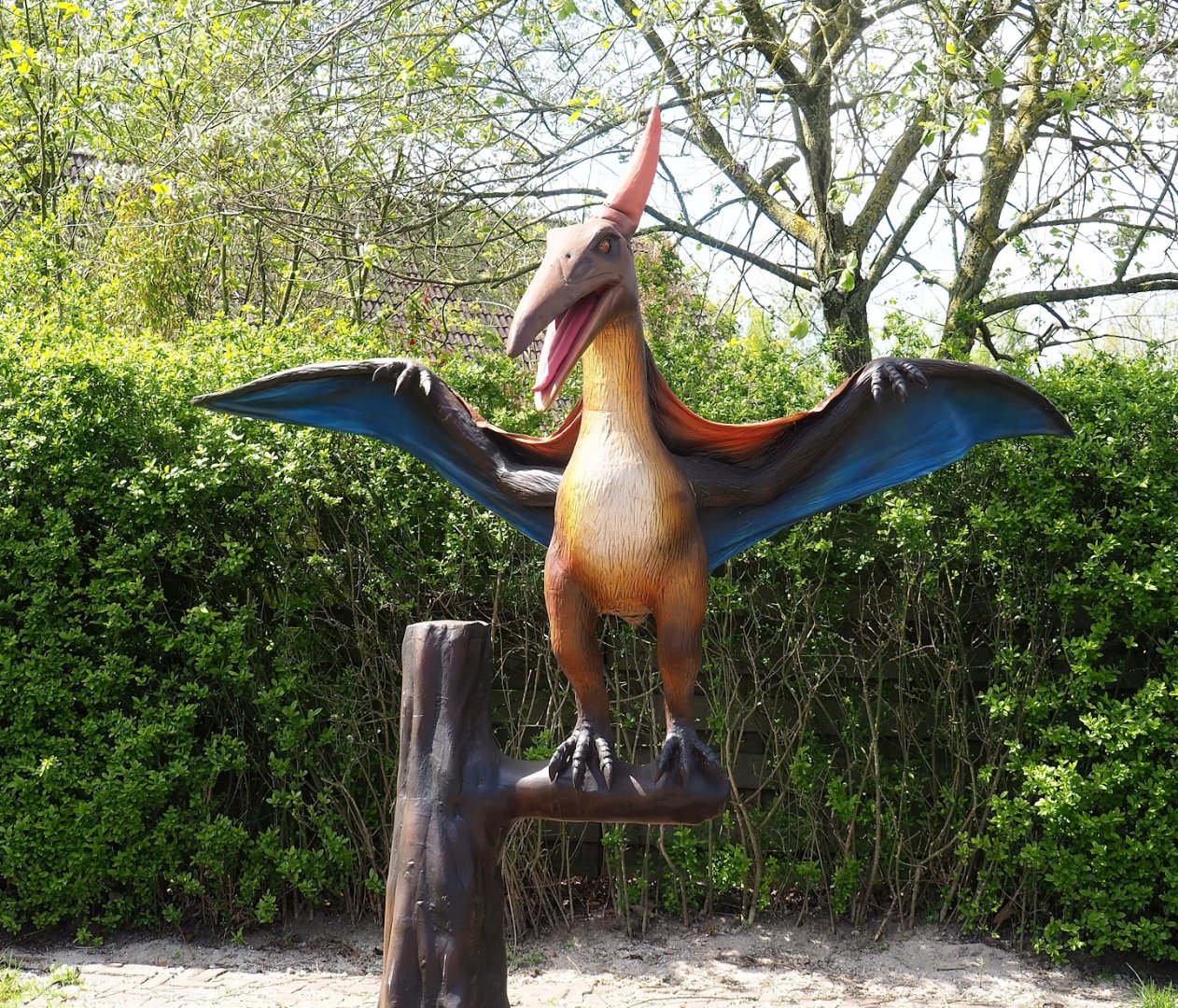 Dinosaur Weeks - Pterodactylus statue, 2023-04-30