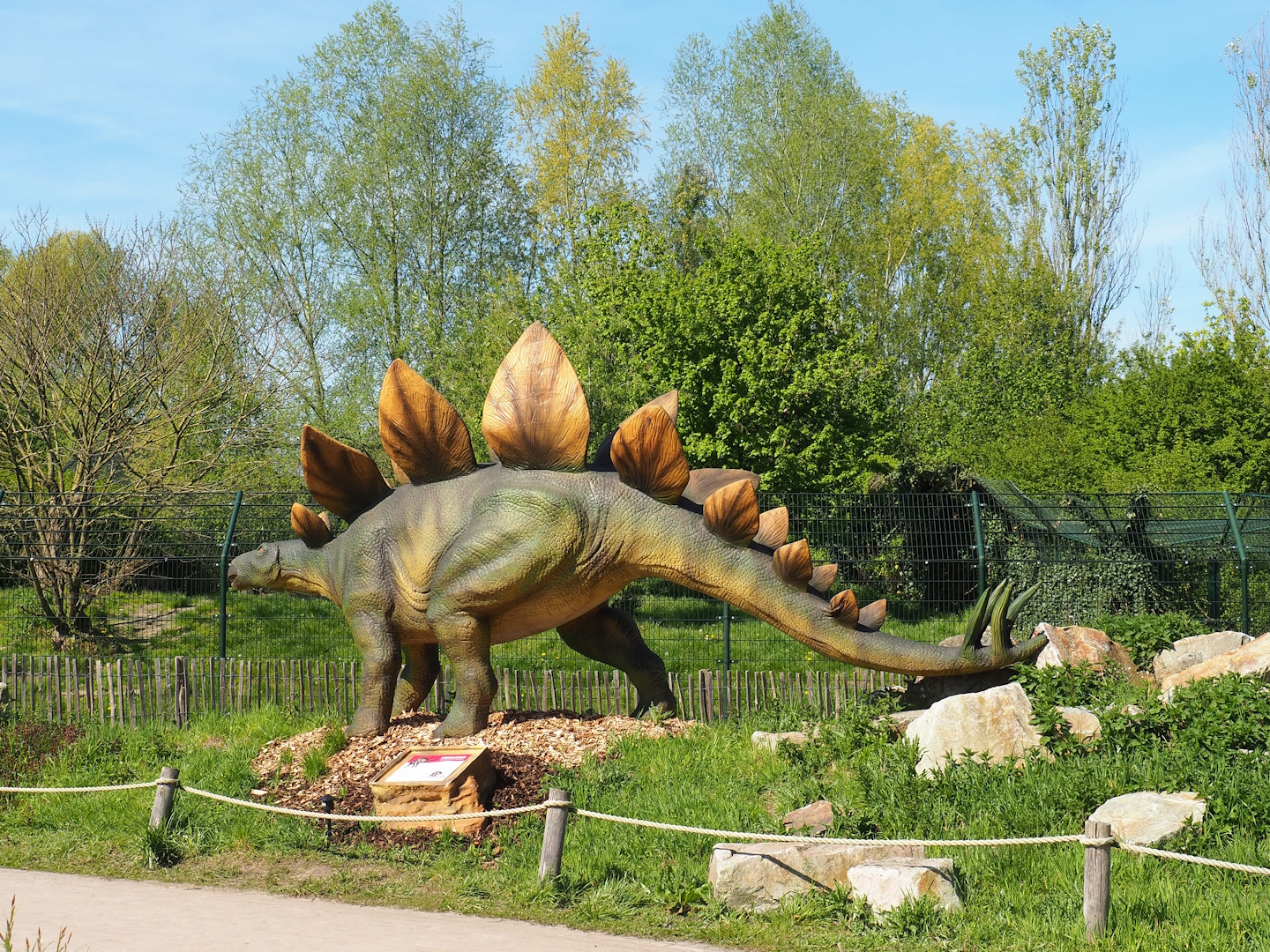 Dinosaur Weeks - Stegosaurus statue, 2023-04-30