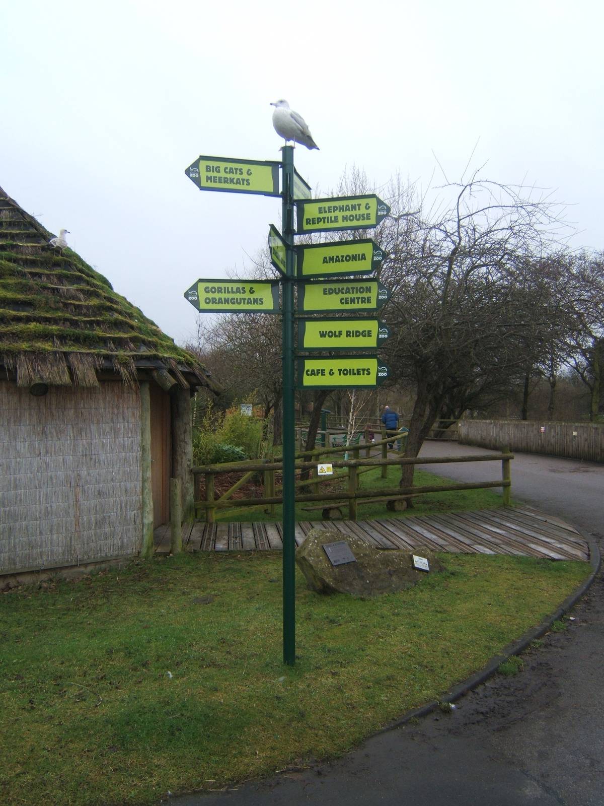 Direction sign post