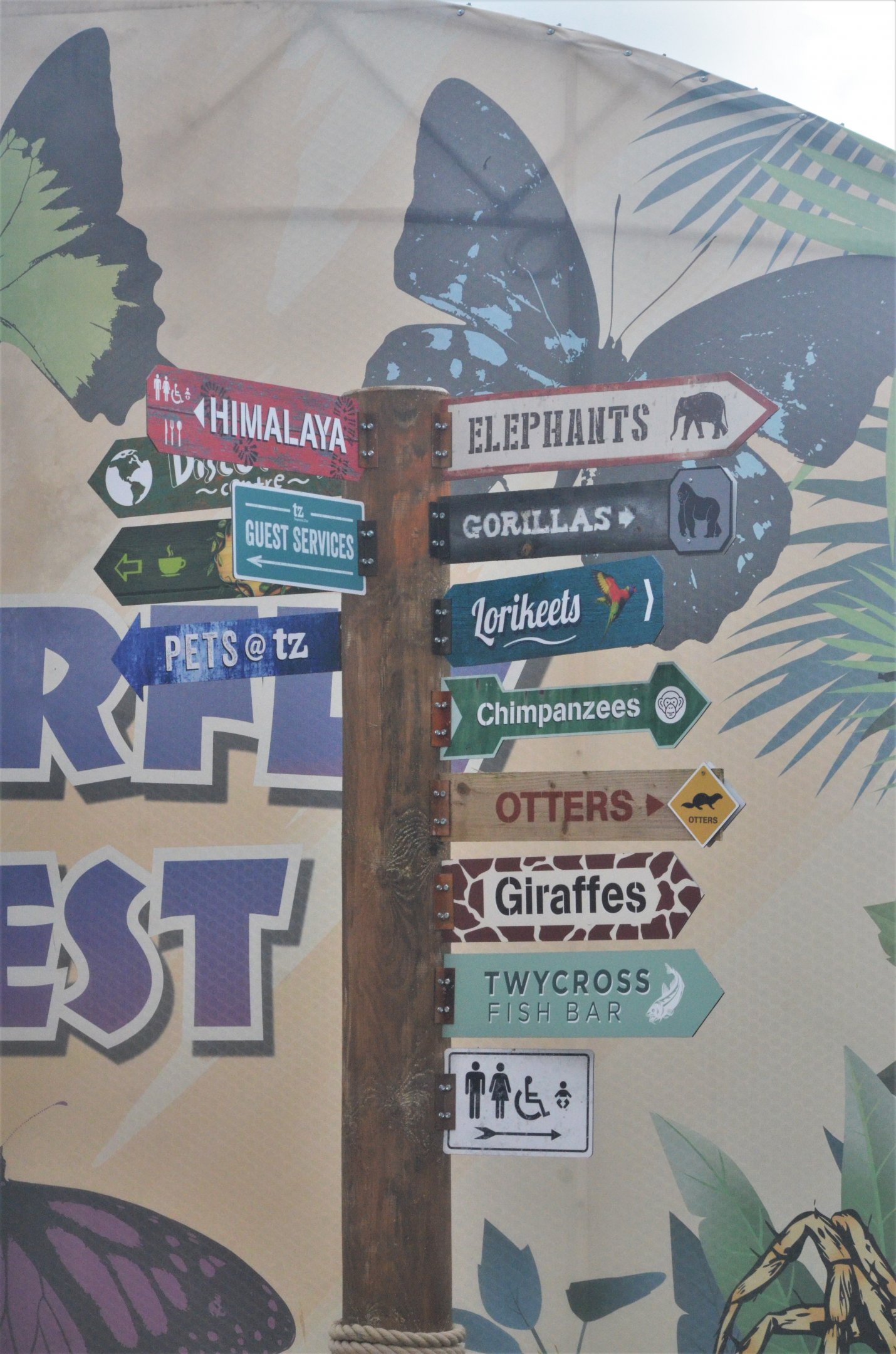 Directional Signage at Twycross, 11/02/18