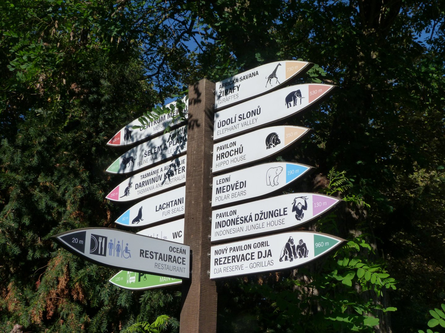 Directional signs -Zoo Praha (2025)