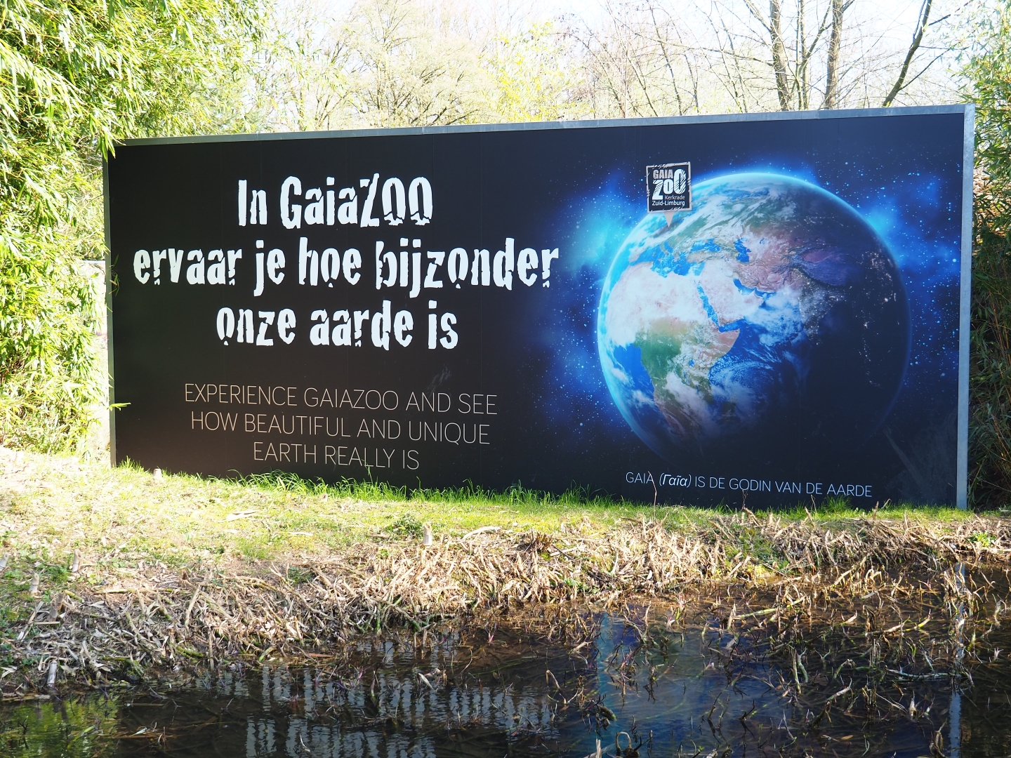 Discover earth at GaiaZoo sign, 2019-03-30