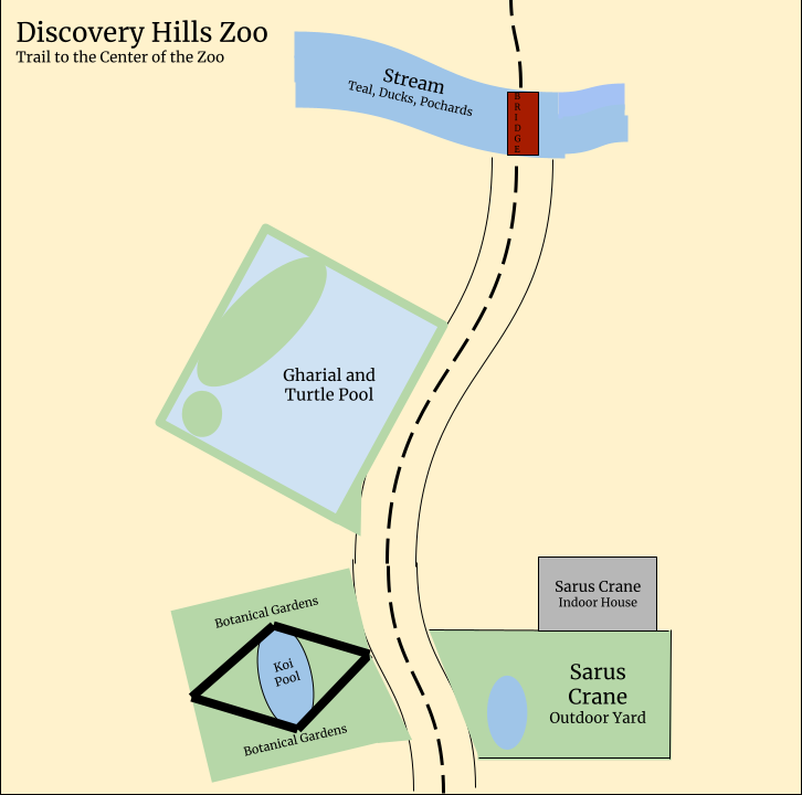 Discovery Hills Zoo - Opening Habitats Map