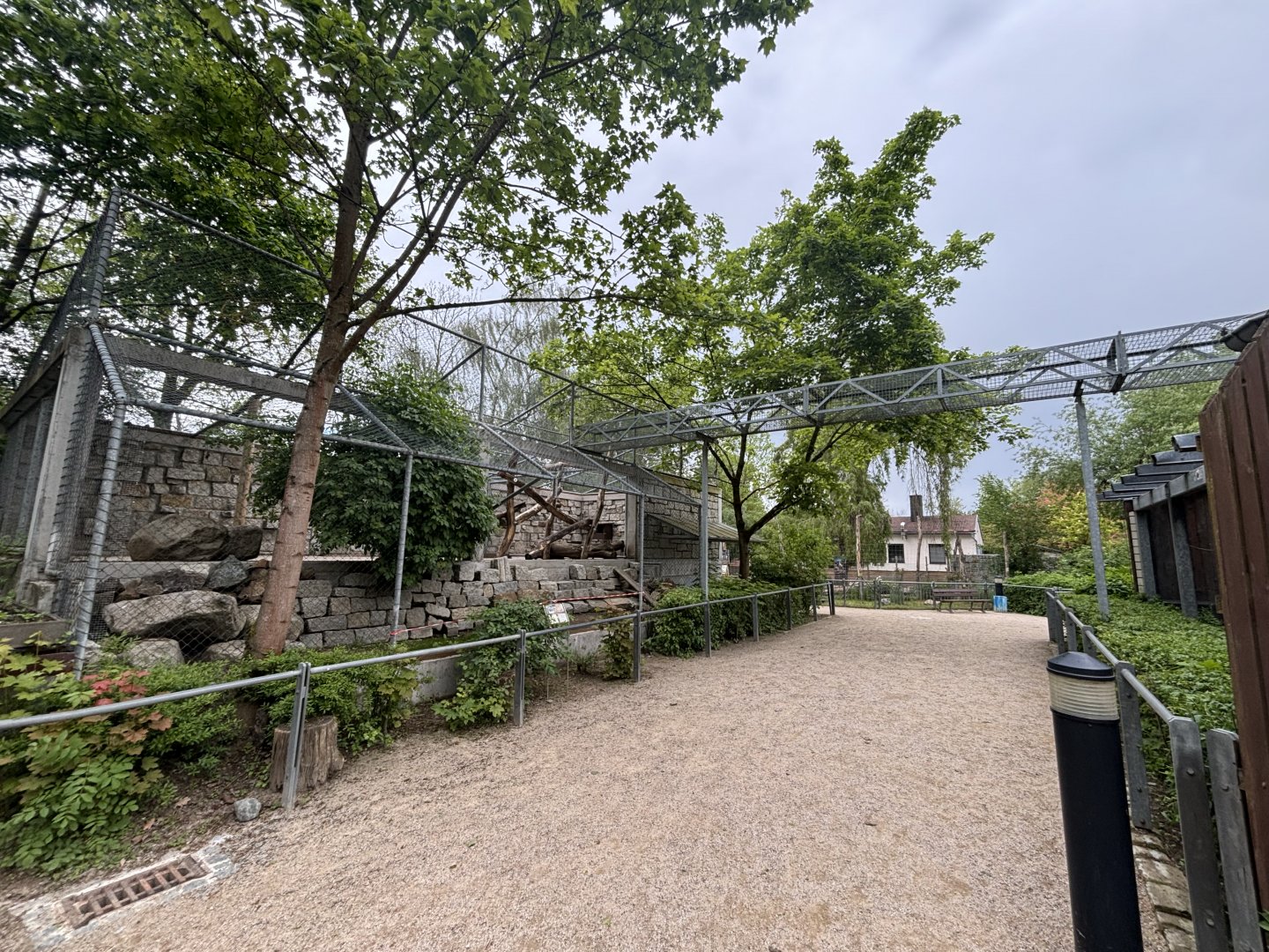 Dismantled Coatimundi Enclosure with Chute at Zoologischer Garten Hof