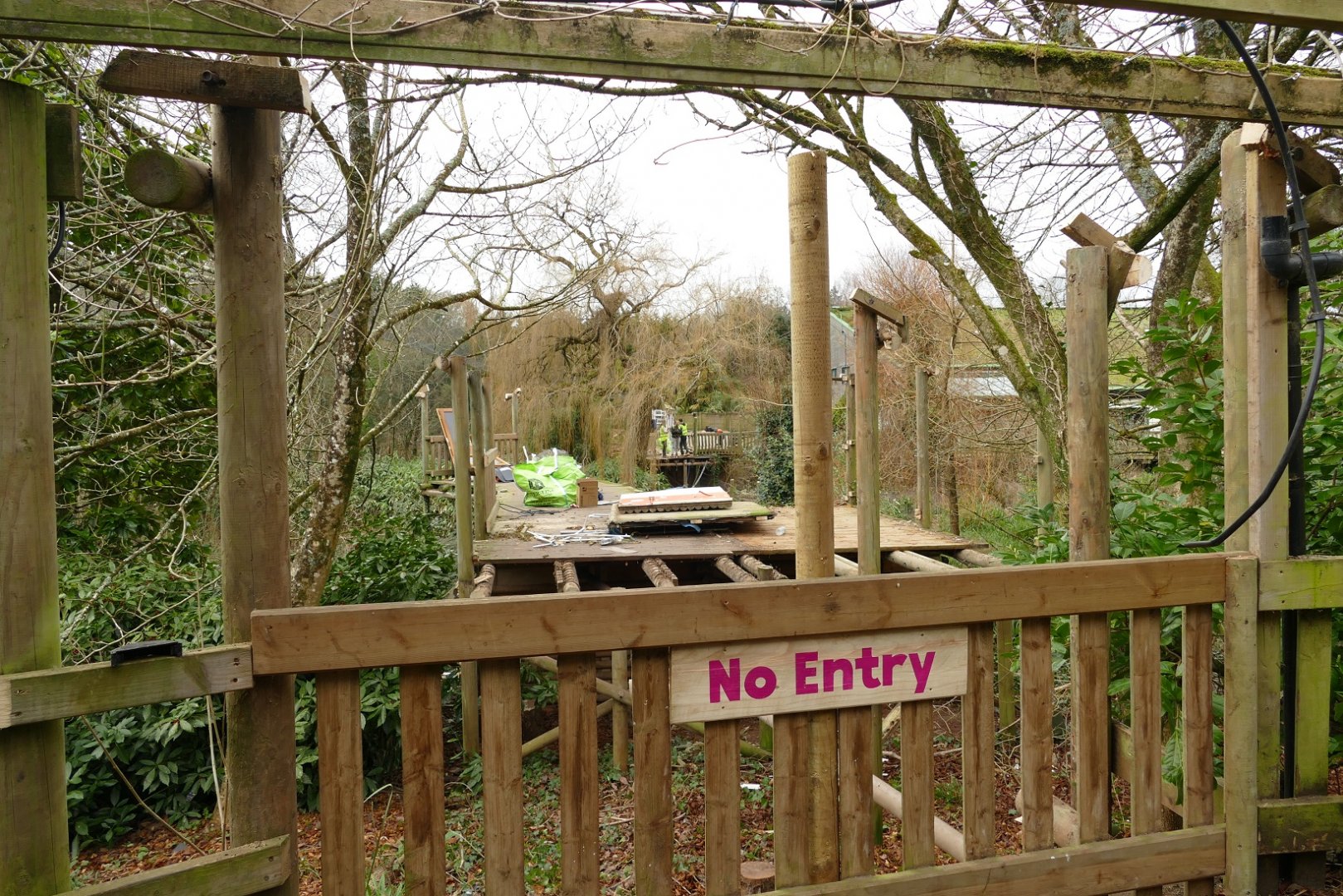 Dismantling the boardwalk, February 2022