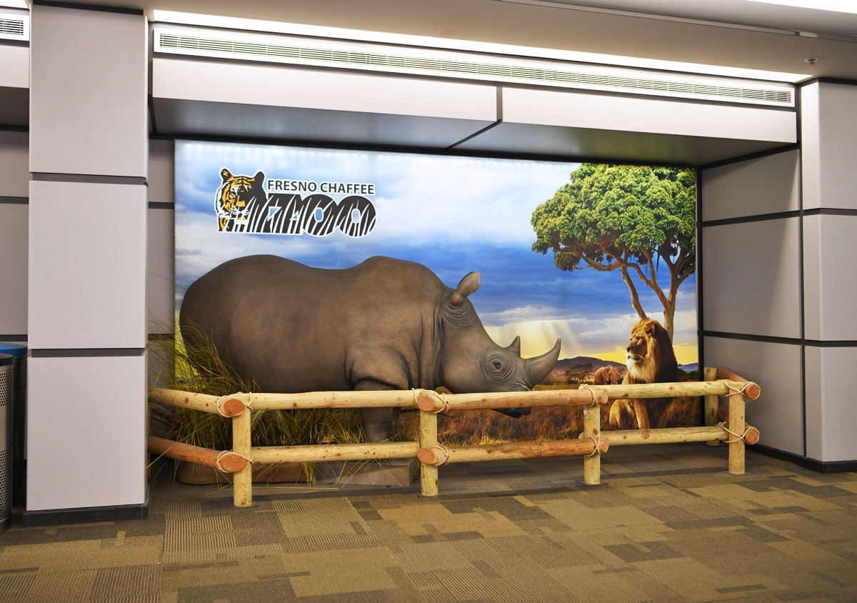 Display at Fresno Airport
