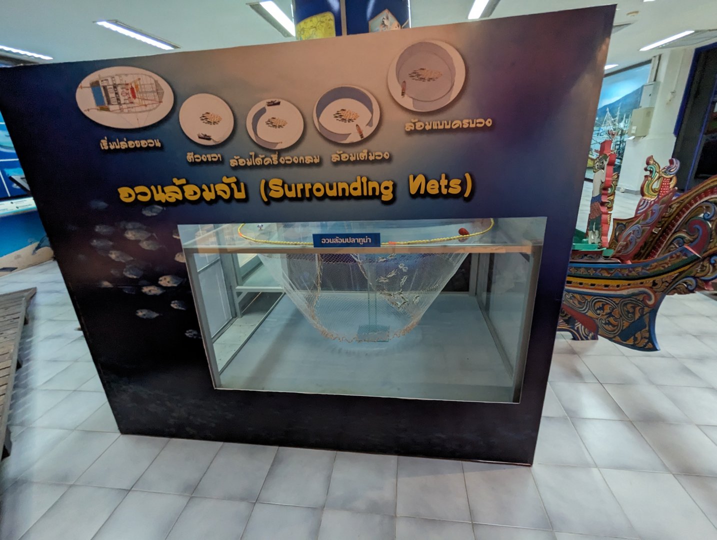 Display of Fishing Techniques - Rayong Aquarium