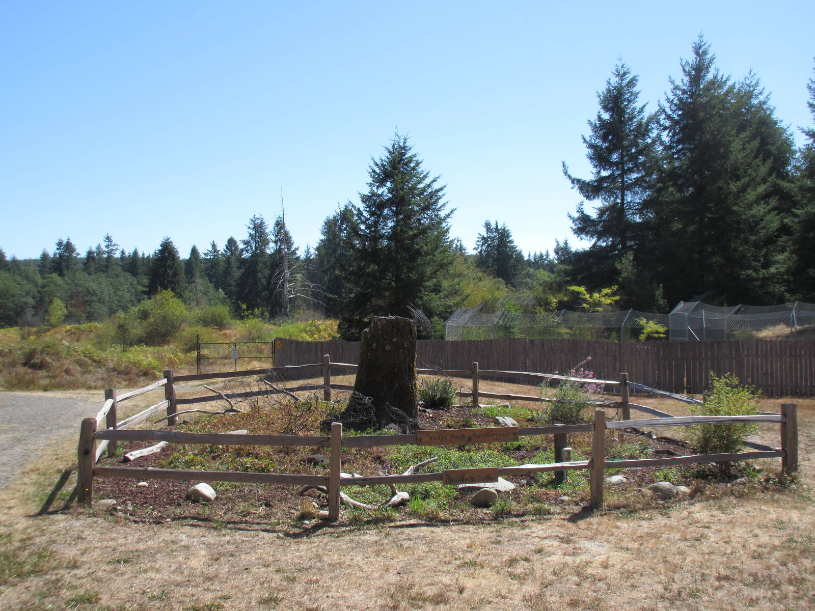 Display Outside Wolf Haven