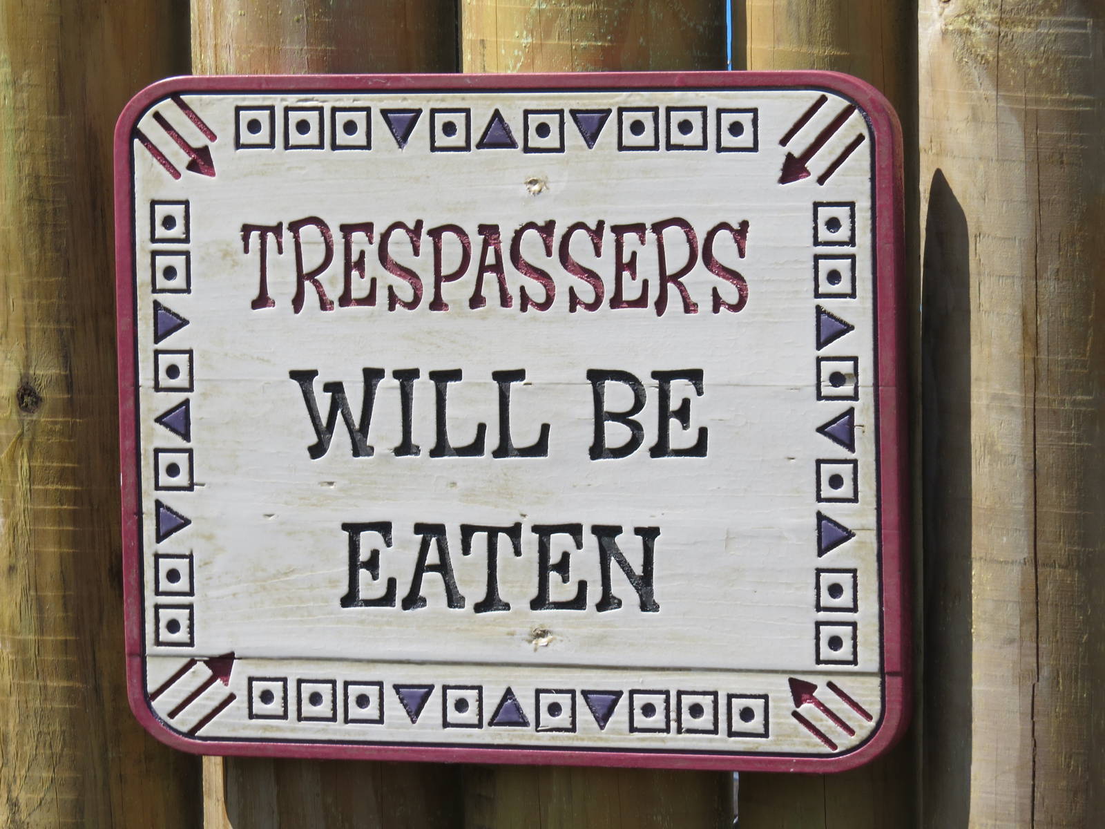 Do not trespass at the Columbus Zoo