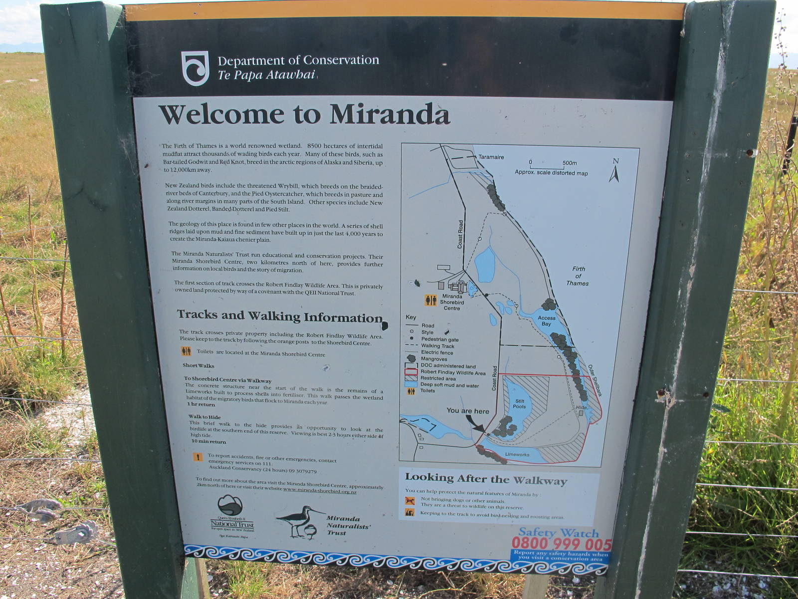 DoC Signage - Miranda 2012
