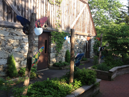 Donor Garden painted butterfly sculptures