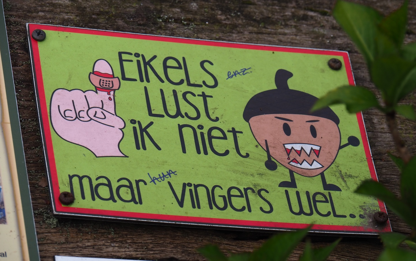 Don't touch or tease animals sign, 2019-04-06