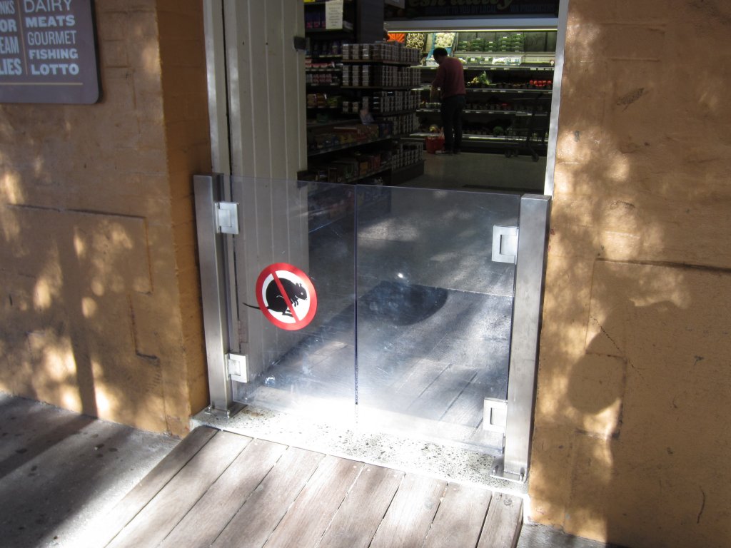 Door guards for Rottnest's General Store