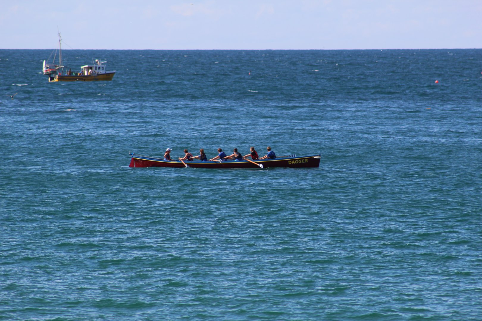Dragon Boat in off Newquay