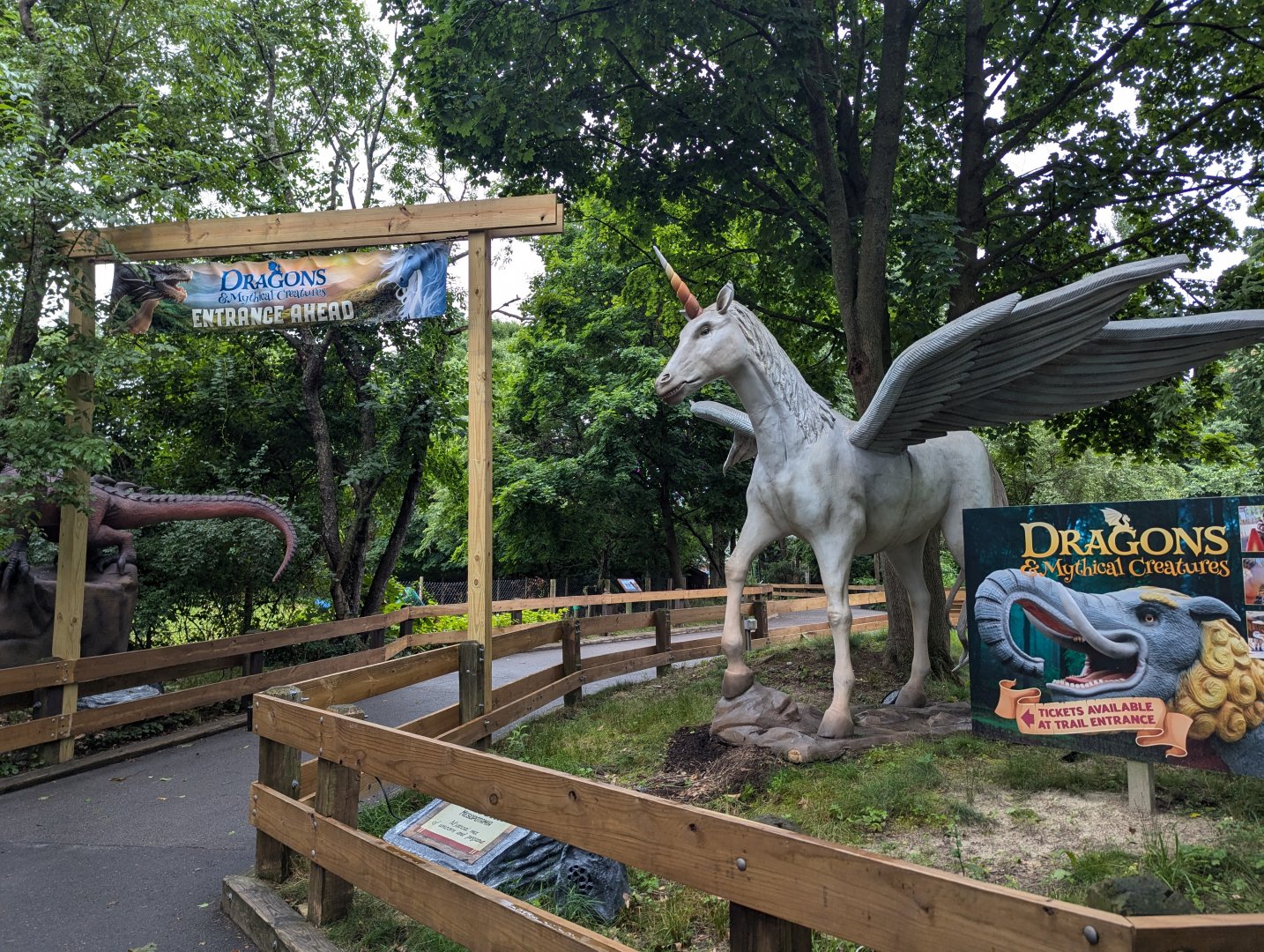 Dragons and Mythical Creatures Exhibit Entrance