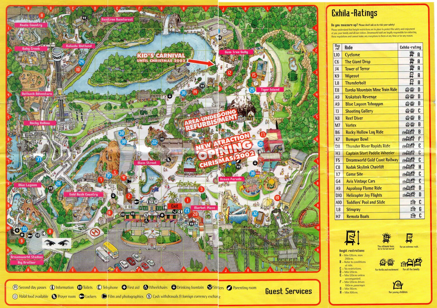 Dreamworld Map, 2002