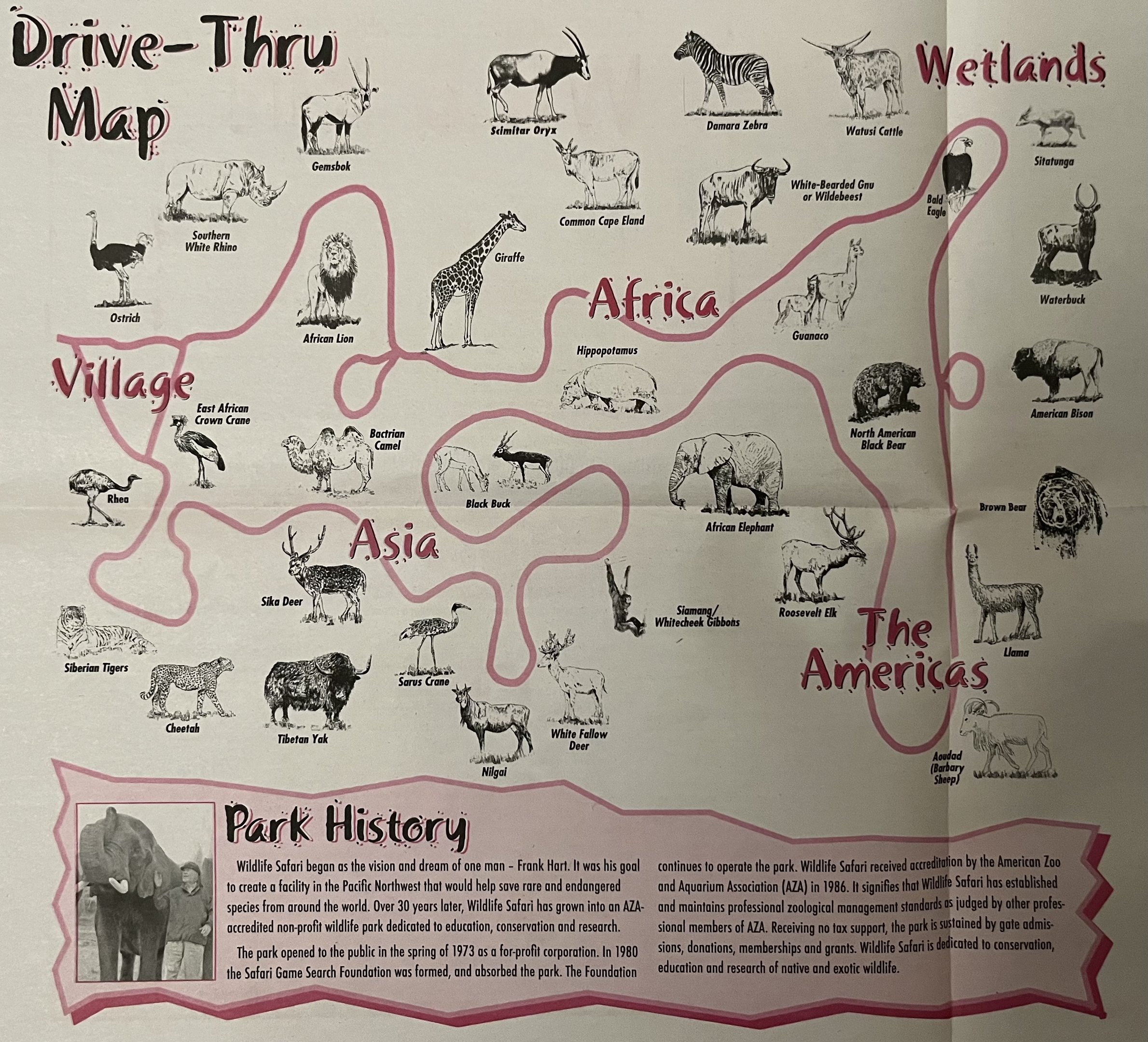 Driving Safari Map - 2010