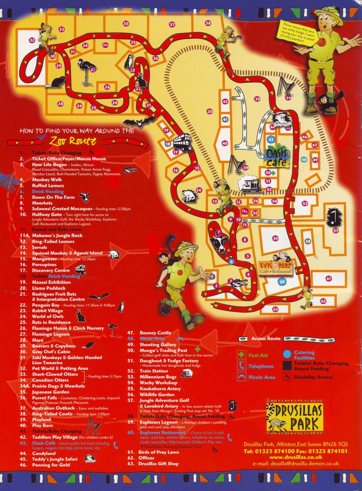 Drussilas park Map