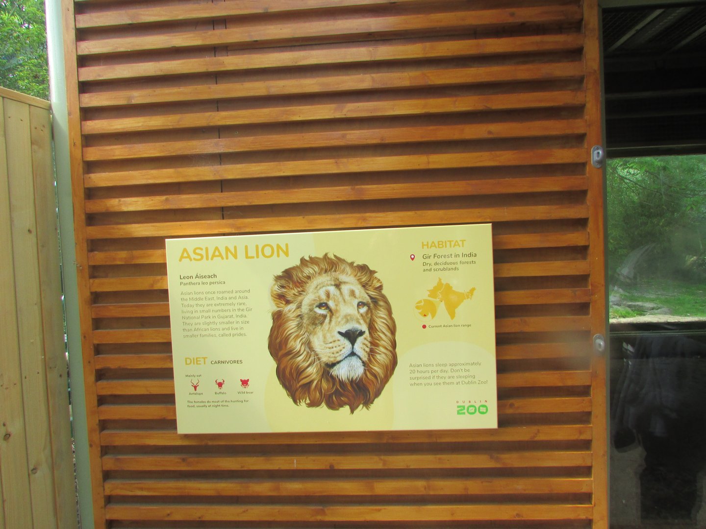 Dublin Zoo - Informative sign