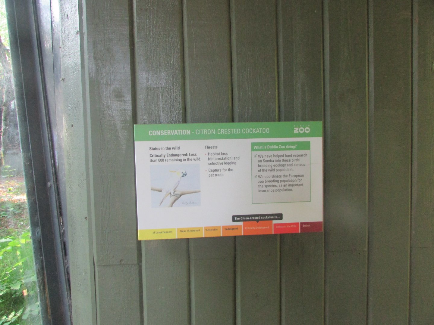 Dublin Zoo - Informative sign