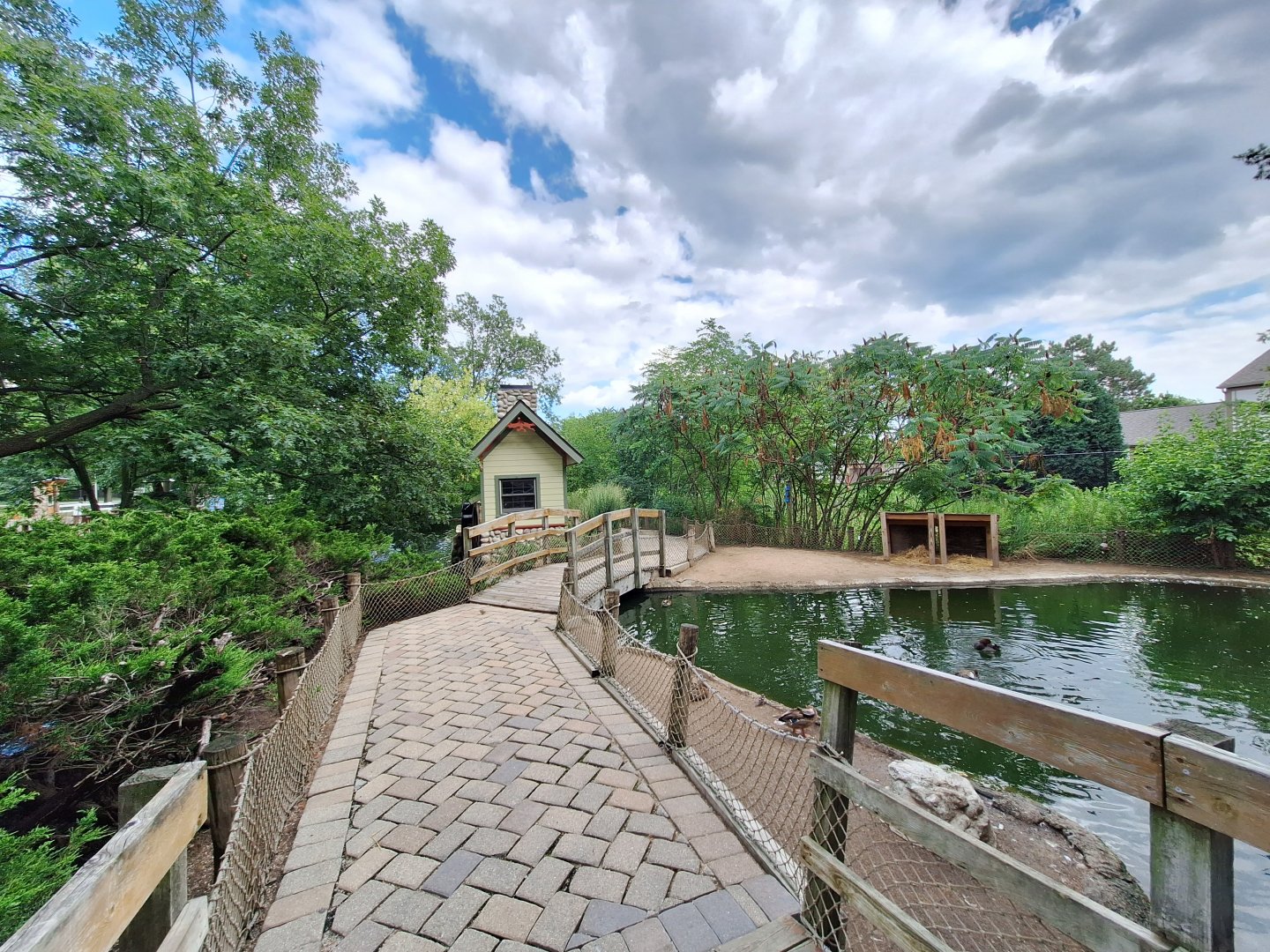 Duck pond pathway