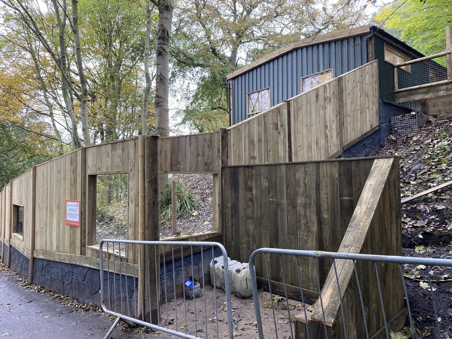 Dudley new bush dog enclosure, WIP, house