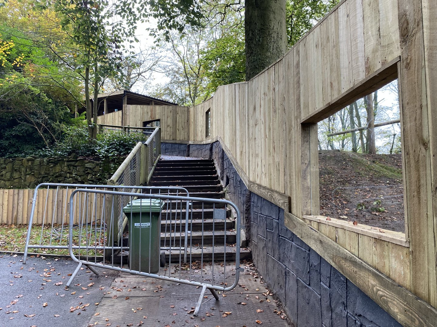 Dudley new bush dog enclosure, WIP, stairs