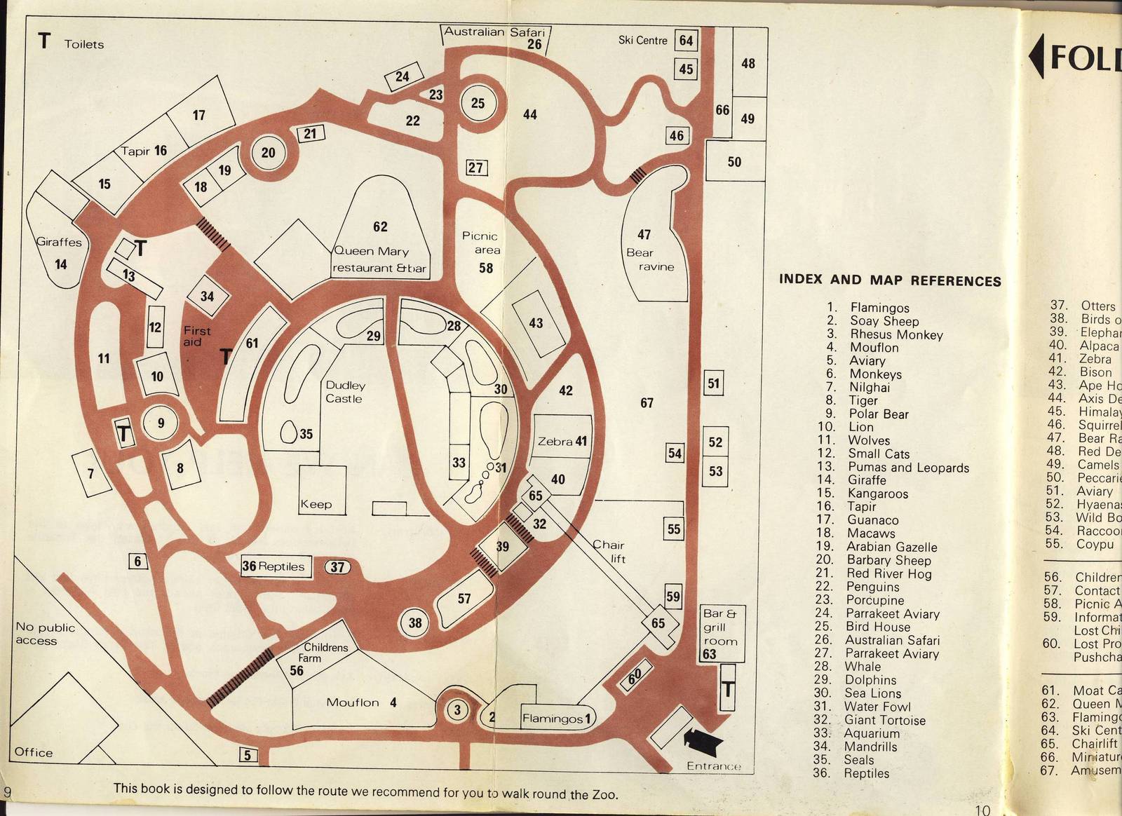 Dudley Zoo 1972 plan