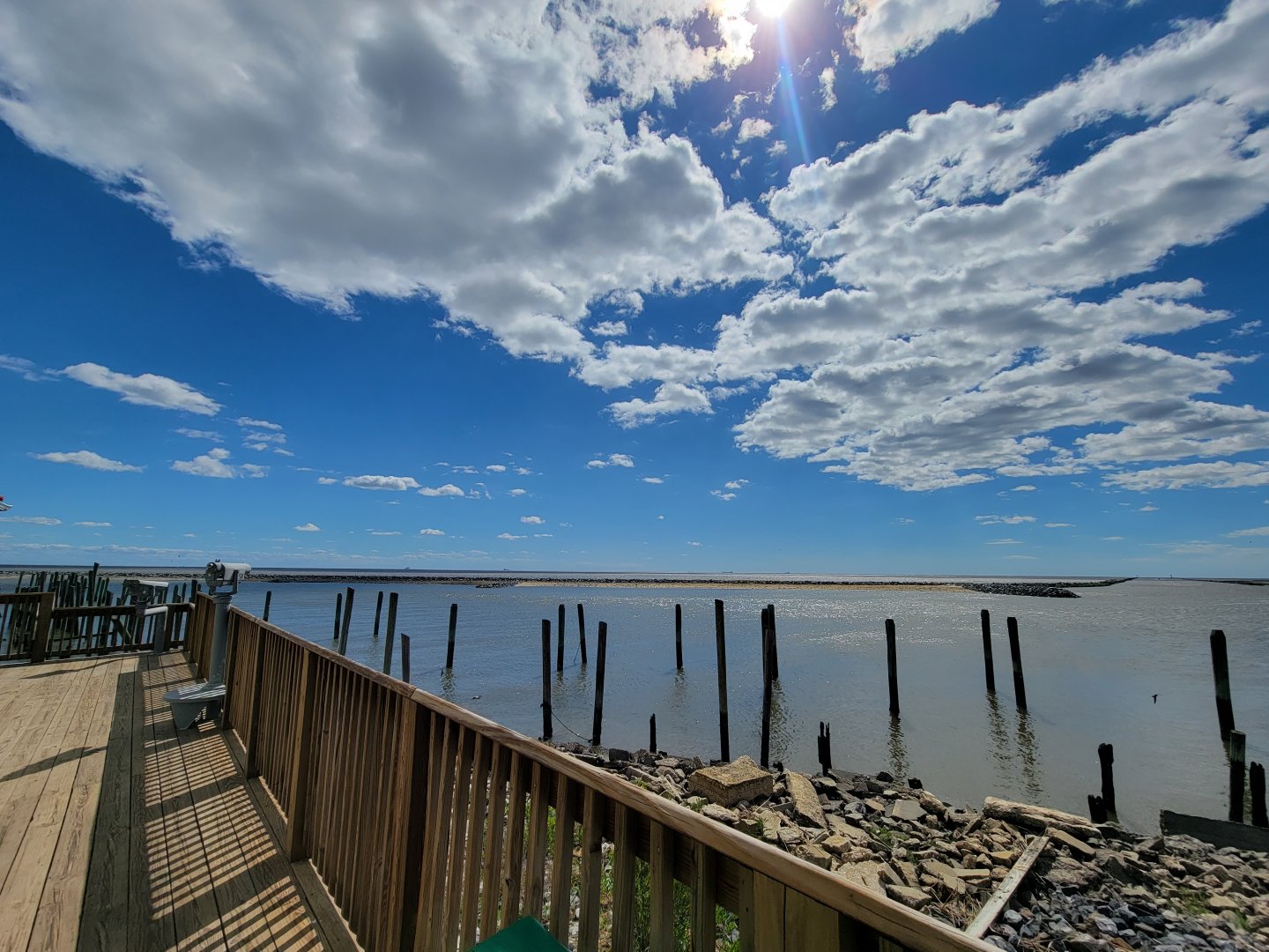 Dupont NC - View of inlet from deck (always open)