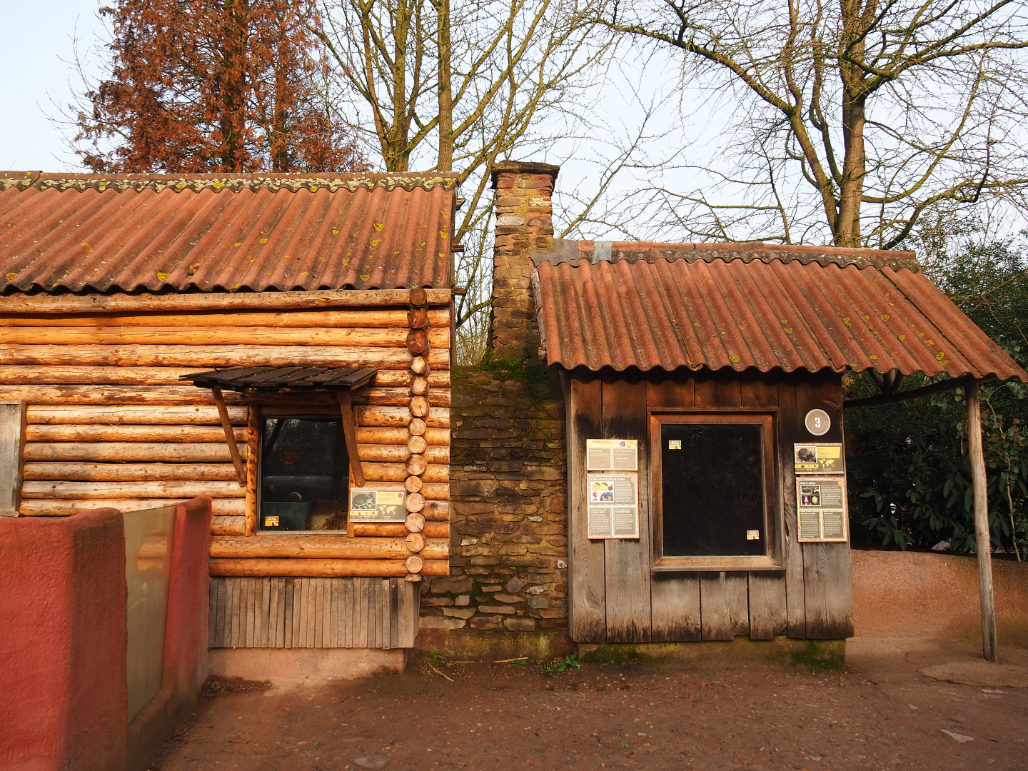 Dusky pademelon (formerly wombat) and Short-beaked echidna houses, 2019-12-28