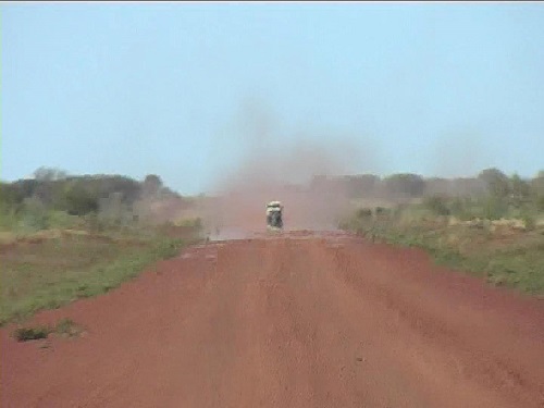 Dusty outback road