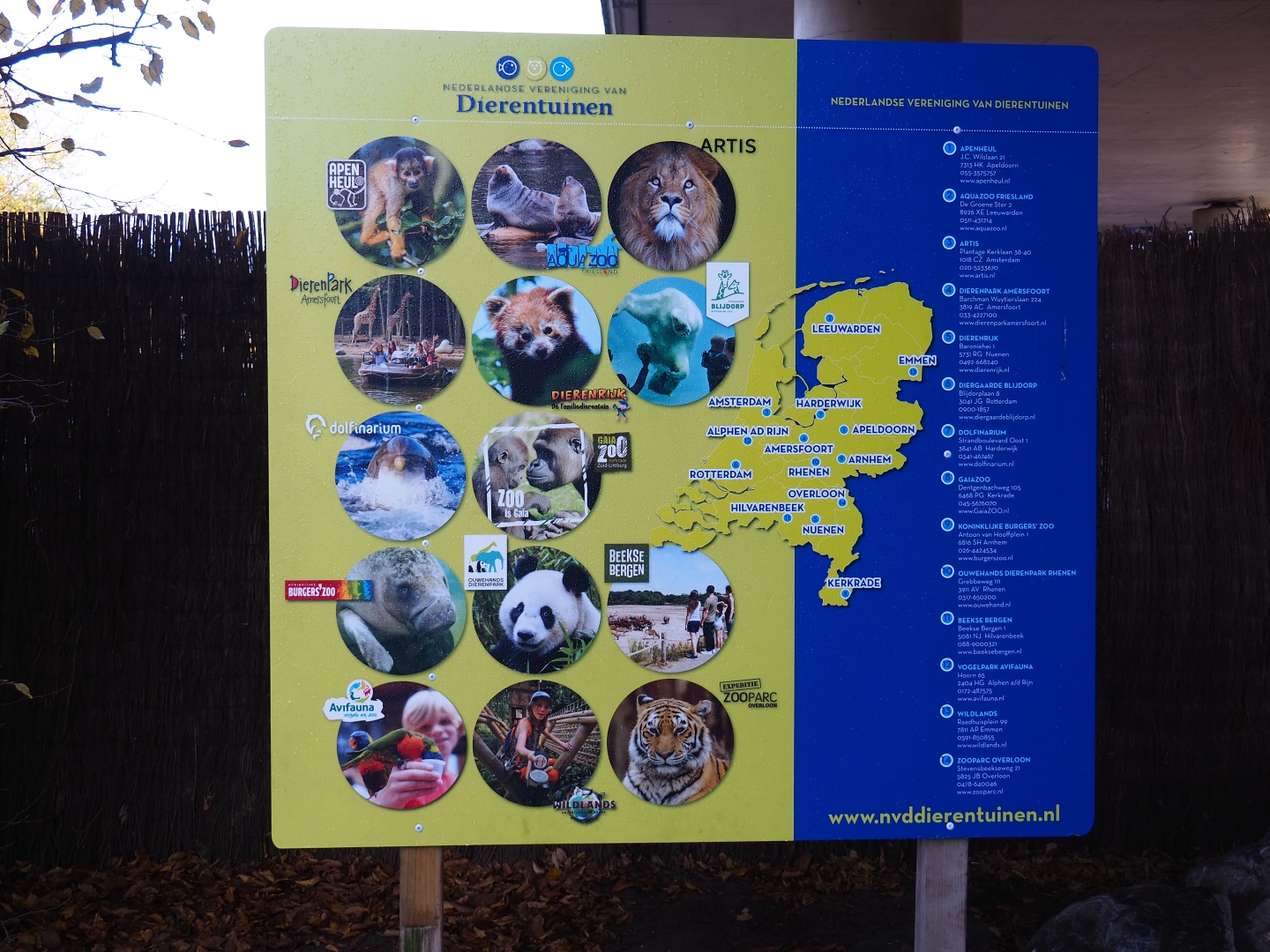 Dutch Association of Zoos members sign (Nov 10th, 2018)