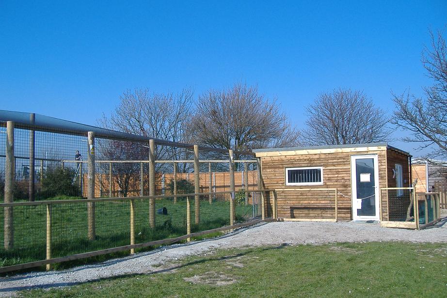 Eagle Heights cheetah cage