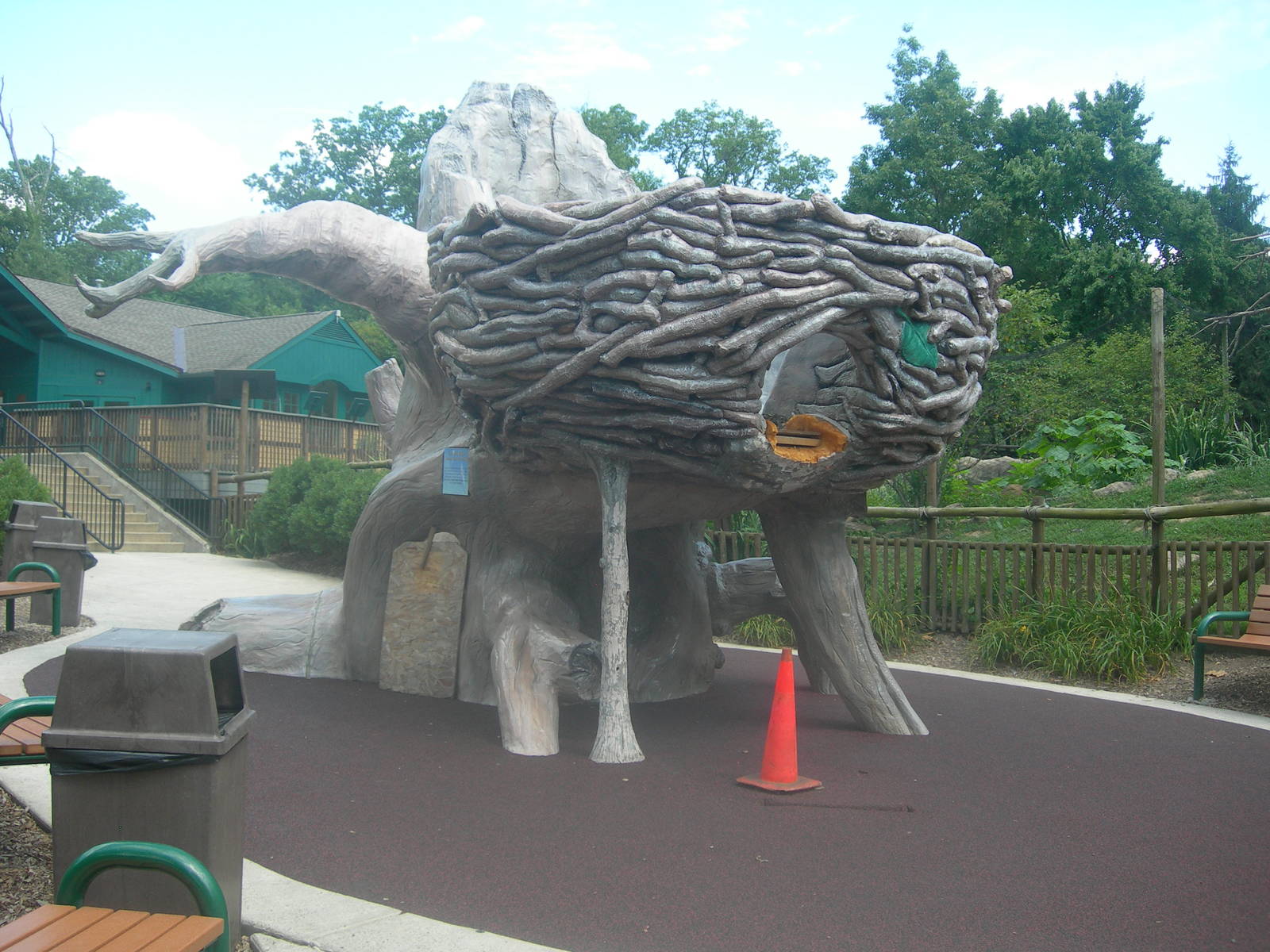 Eagle nest slide for kids