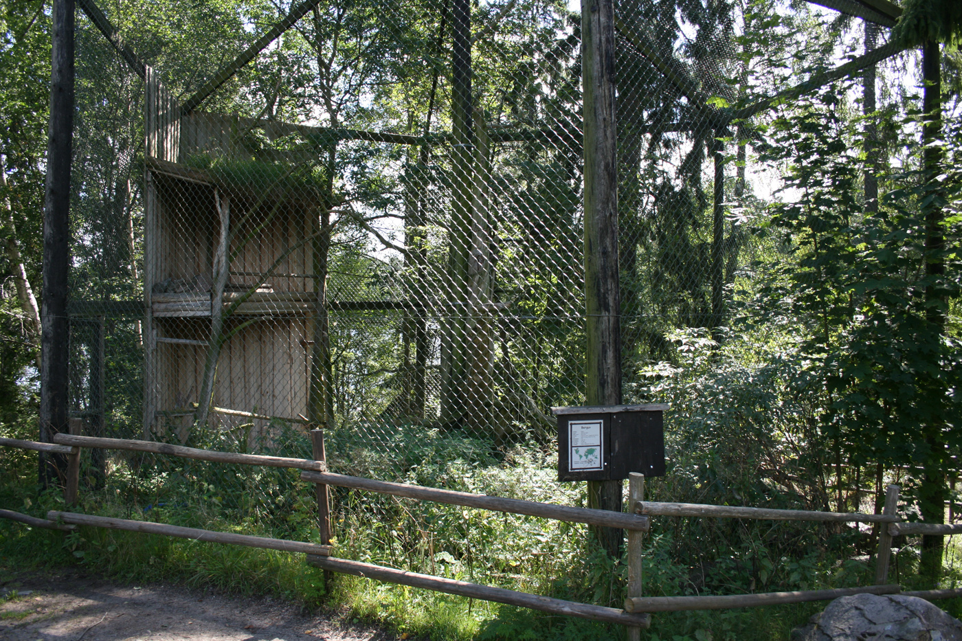 Eagle owl aviary - Furuvik