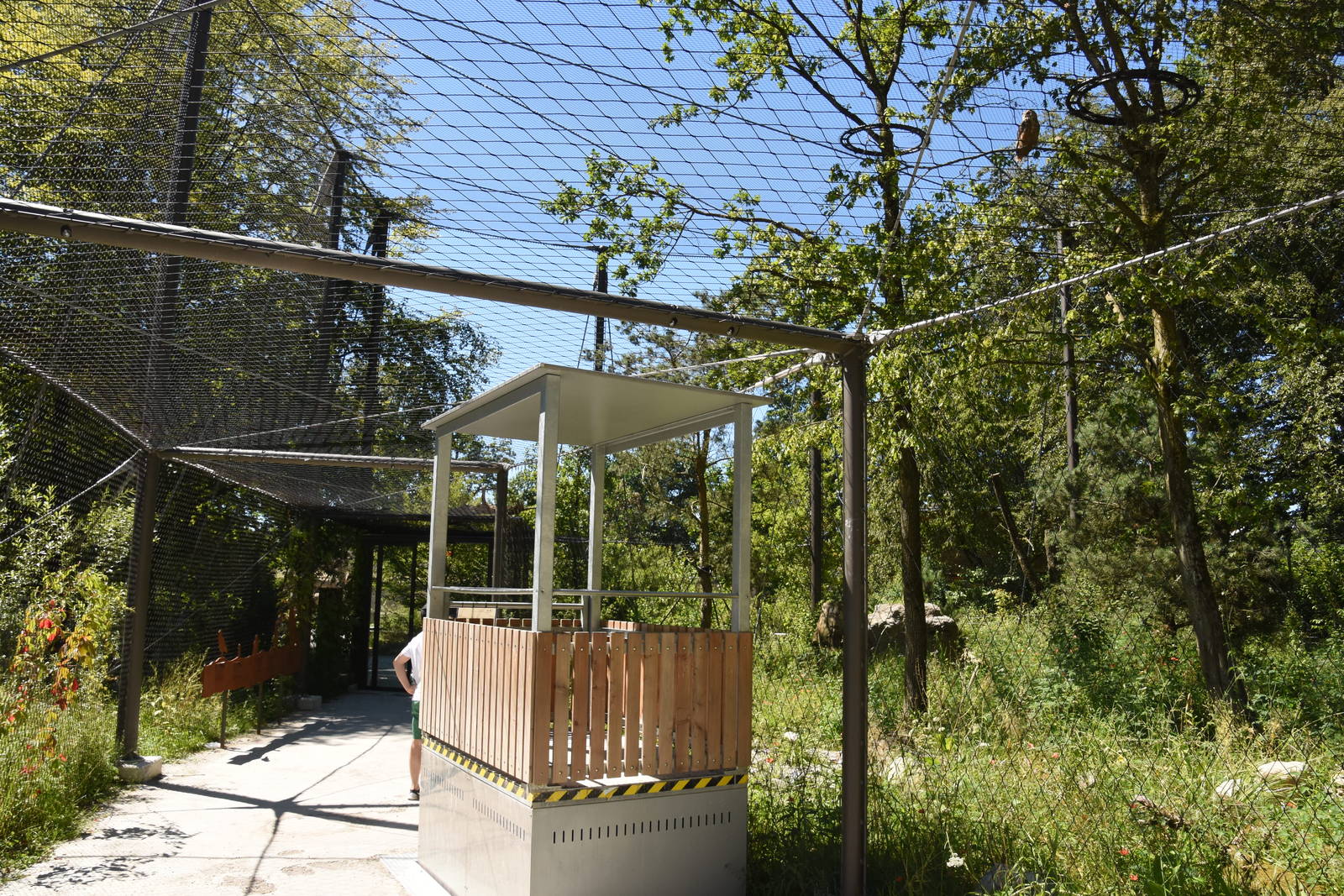 Eagle owl aviary