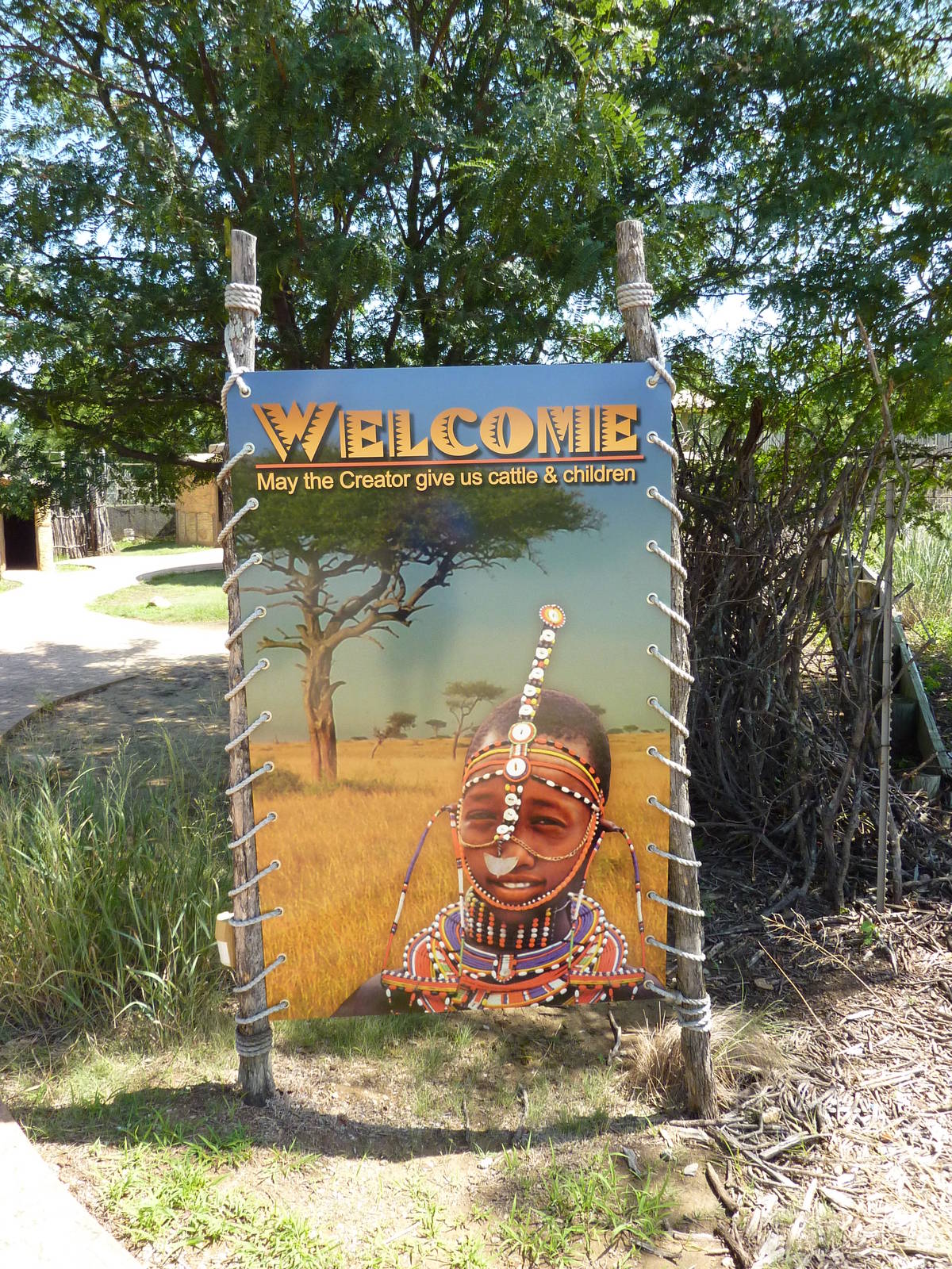 East African Savanna - Village Sign