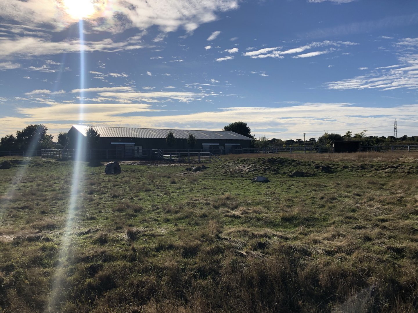 Eastern Black Rhino Enclosure at Yorkshire Wildlife Park (October 2021)