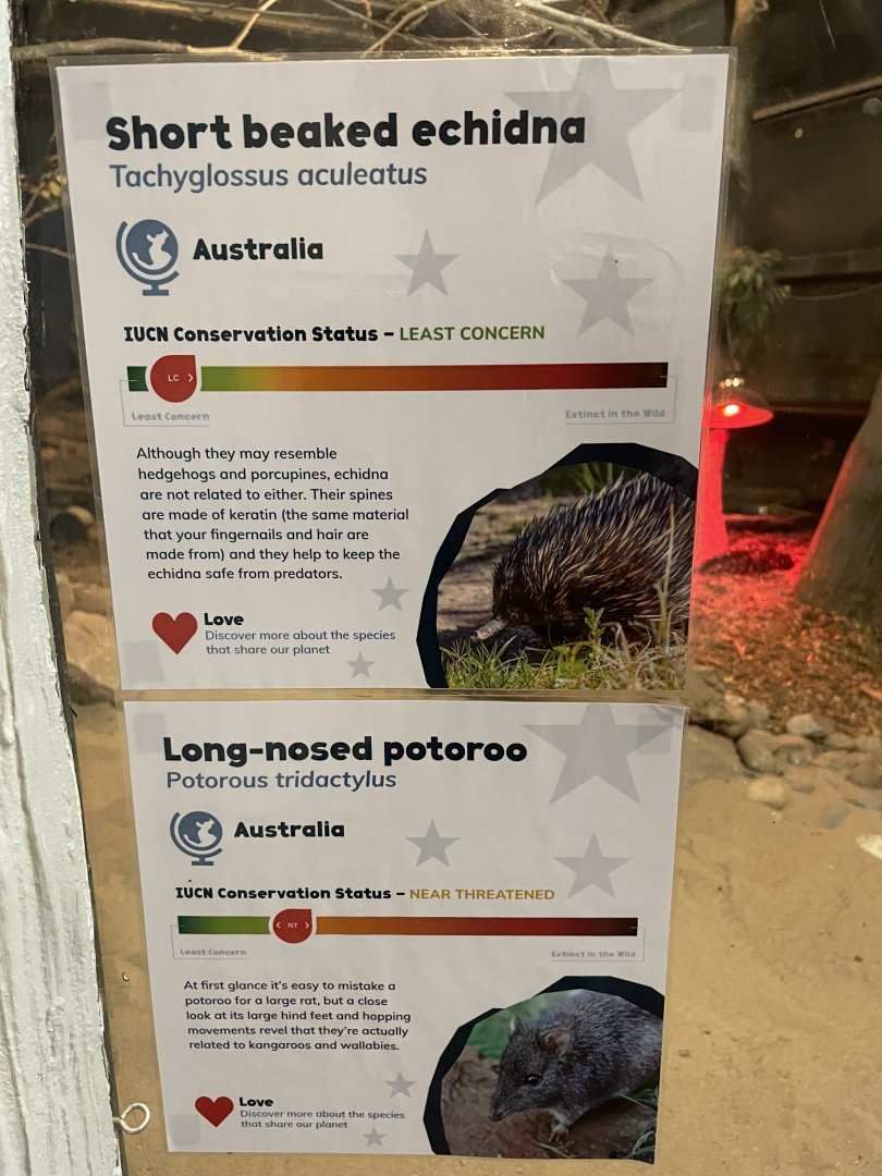 Echidna and L-N Potoroo Sign