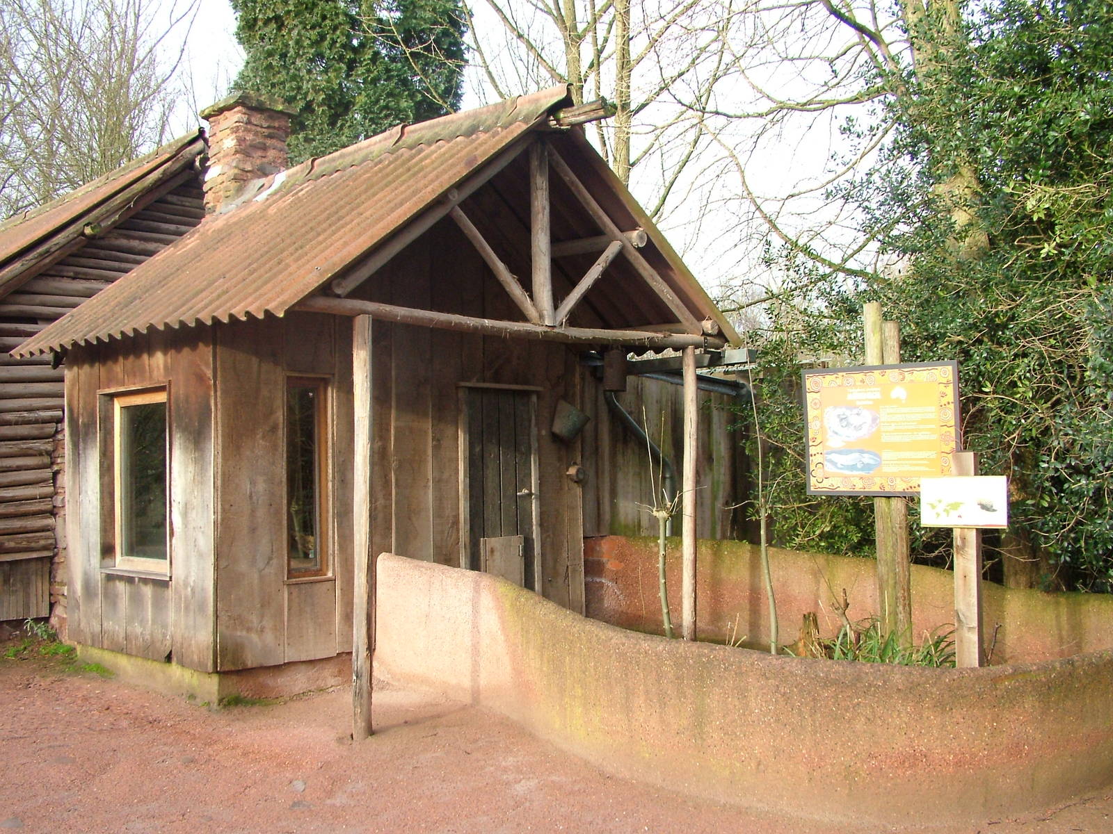 Echidna enclosure at Planckendael Jan 09