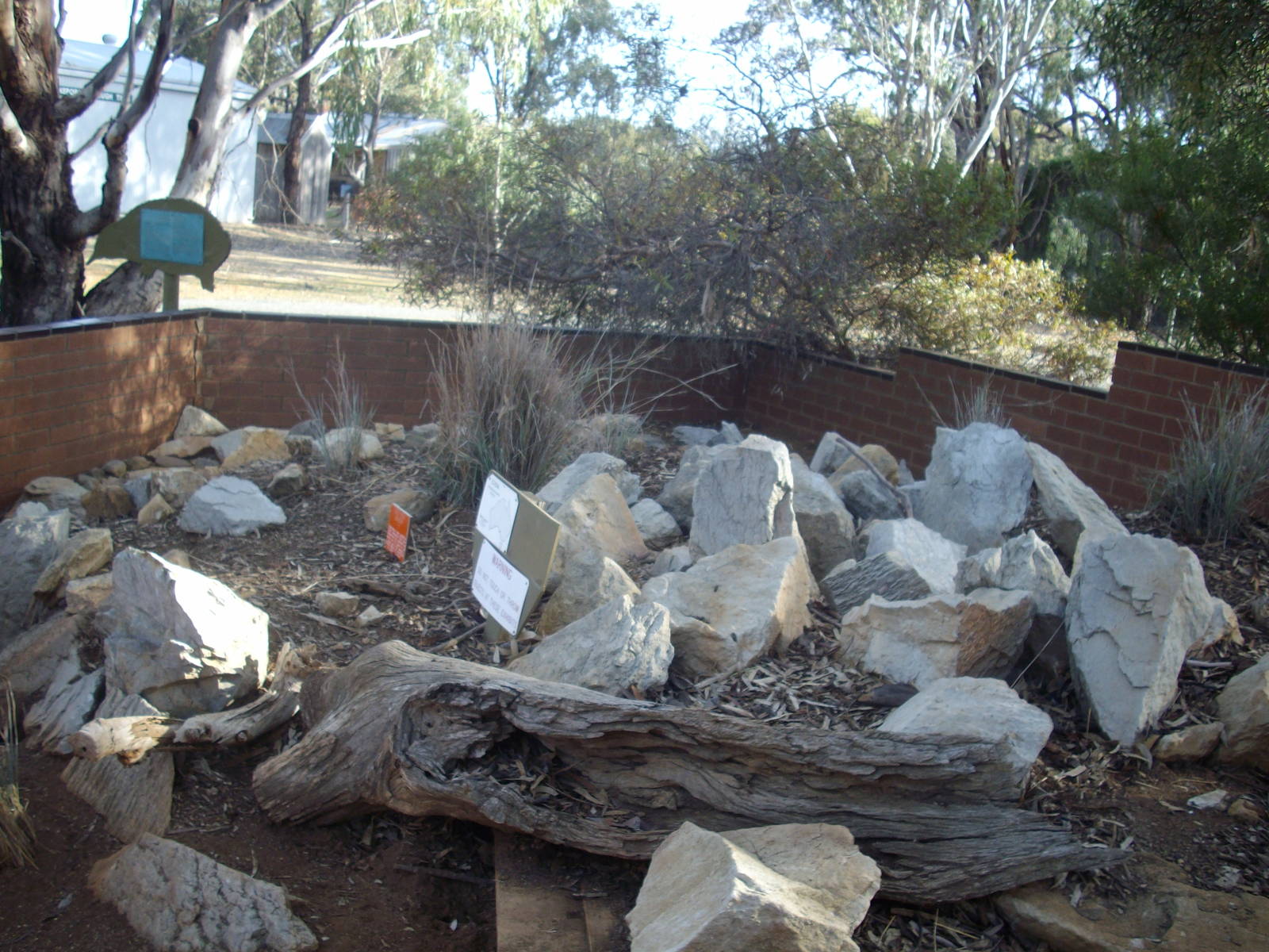 Echidna Exhibit at Kyabram Fauna Park